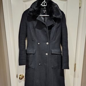 Womens black peacoat